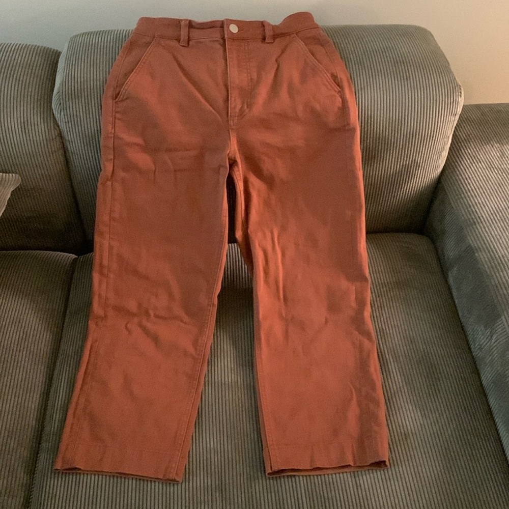 Everlane Straight Leg Crop Pants, US 4